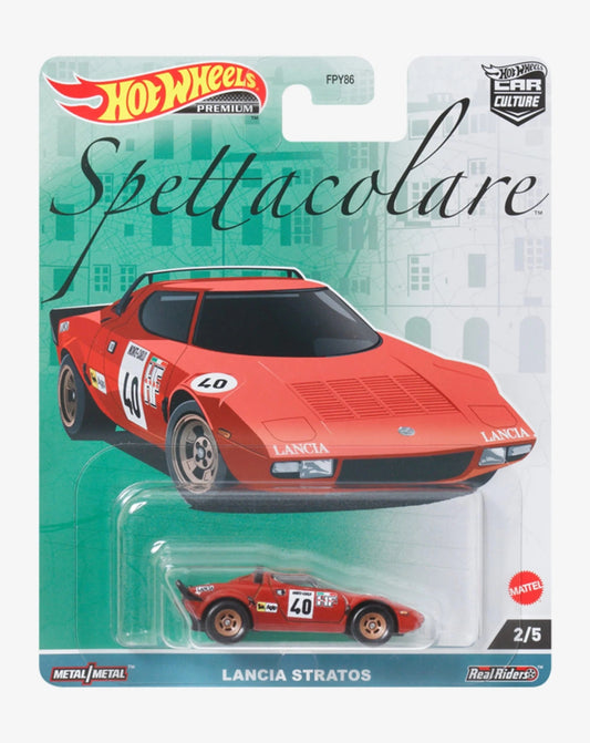 Hot Wheels Premium - Lancia Stratos #40 Red Series Spettacolare - Scala 1/64