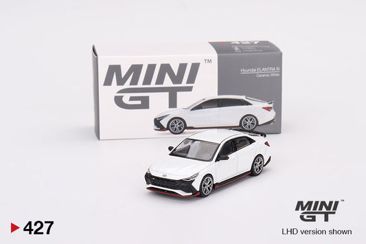 Mini GT - Hyundai Elantra N Ceramic White - Scale 1/64 MGT00427-L