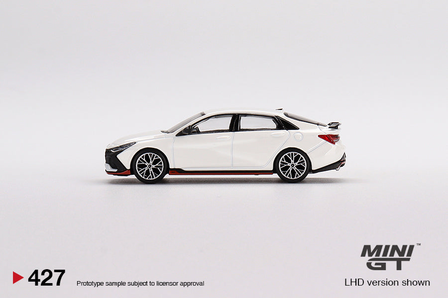 Mini GT - Hyundai Elantra N Ceramic White - Scale 1/64 MGT00427-L