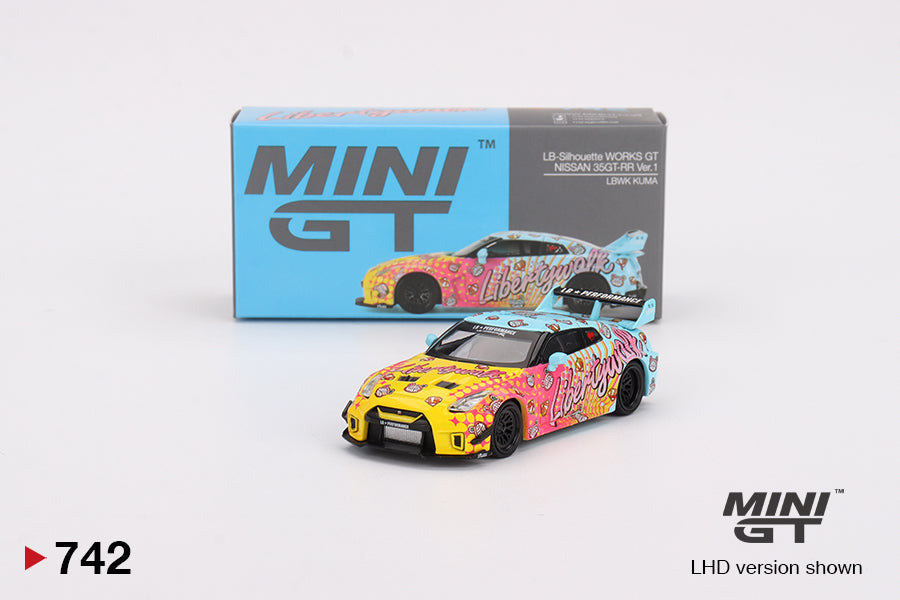 Mini GT - LB-Silhouette WORKS GT NISSAN 35GT-RR Ver.1 LBWK KUMA LDH - Scale 1/64 MGT00742-L