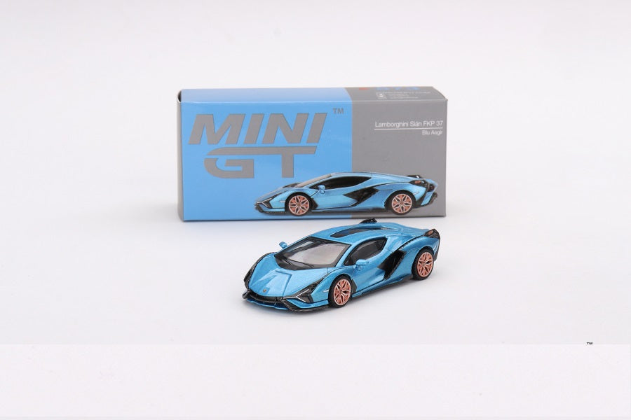 Mini GT - Lamborghini Sián FKP 37 Blu Aegir LDH - Scala 1/64  MGT00573