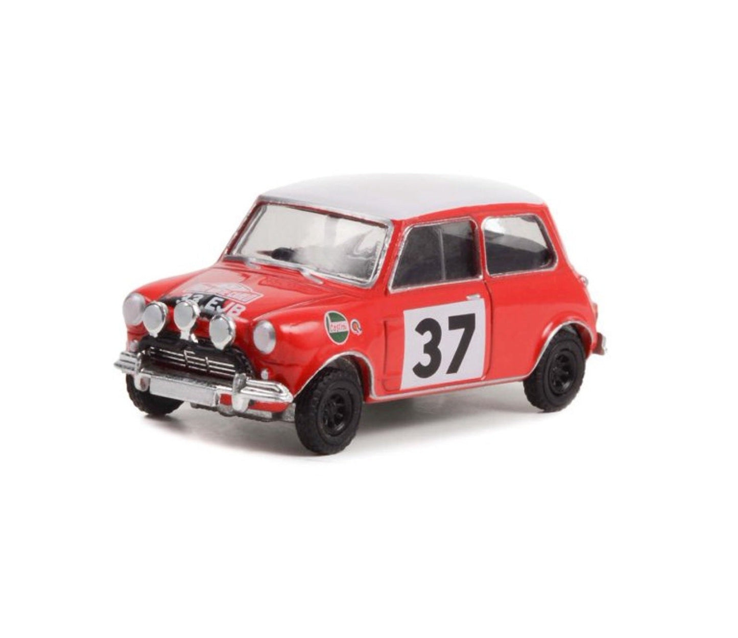 Greenlight Collectibles - 1964 Morris Mini Cooper S #37 Red Hot Hatches Series - Scale 1/64