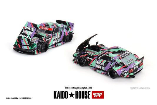 Mini GT - Nissan Fairlady Z HKS - KAIDO HOUSE - Scala 1/64 KHMG118