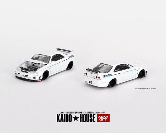 Mini GT - Nissan GT-R R33 Greddy GR33 Works V1 - KAIDO HOUSE - Scale 1/64 KHMG113