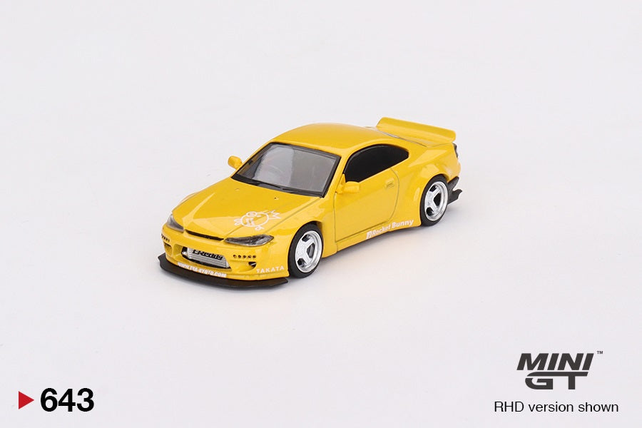 Mini GT - Nissan Silvia (S15) Rocket Bunny Bronze Yellow RDH - Scala 1/64 MGT00643