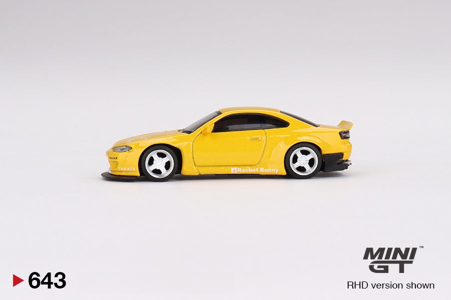 Mini GT - Nissan Silvia (S15) Rocket Bunny Bronze Yellow RDH - Scale 1/64 MGT00643