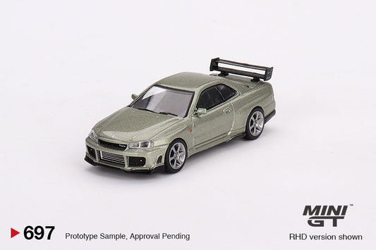 Mini GT - Nissan Skyline GT-R (R34) Tommykaira Rz Millenium Jade RDH - Scale 1/64 MGT00697