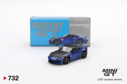 Mini GT - Nissan Z LB★NATION WORKS Seiran Blue RDH - Scala 1/64 MGT00732