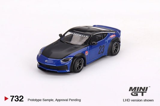 Mini GT - Nissan Z LB★NATION WORKS Seiran Blue RDH - Scale 1/64 MGT00732