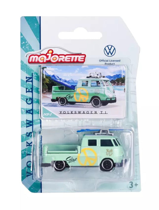 Majorette - Volkswagen Transporter T1 Green - Scale 1/64