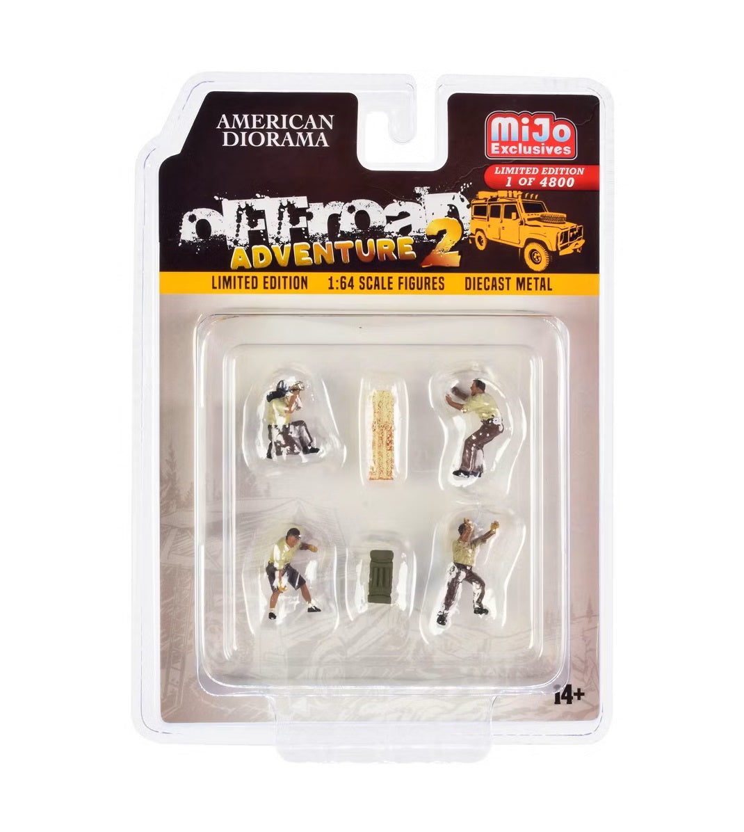 American Diorama - Off-Road Adventure 2 Metal Figures Set MiJo Exclusives - Scale 1/64 AD-76496MJ