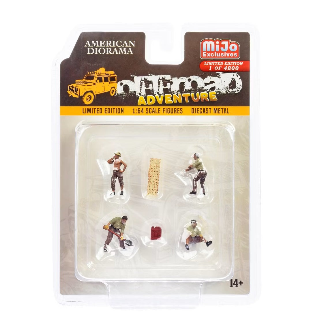 American Diorama - Off-Road Adventure Metal Figures Set MiJo Exclusives - Scale 1/64 AD-76492MJ