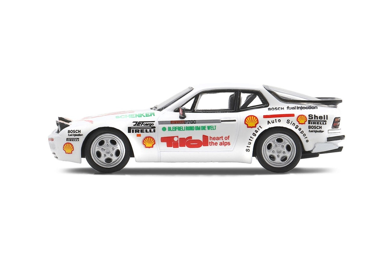 Spark Model - Porsche 944 Shell Turbo Cup #2 & Adler Von Tirol (Upright headlights) - Scala 1/64 YCOMBO64003