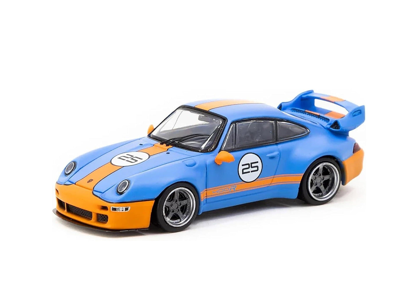 Tarmac Works - Porsche 993 Remastered By Gunther Werks Blue and Orange - Scale 1/64 T64-TL054-BO