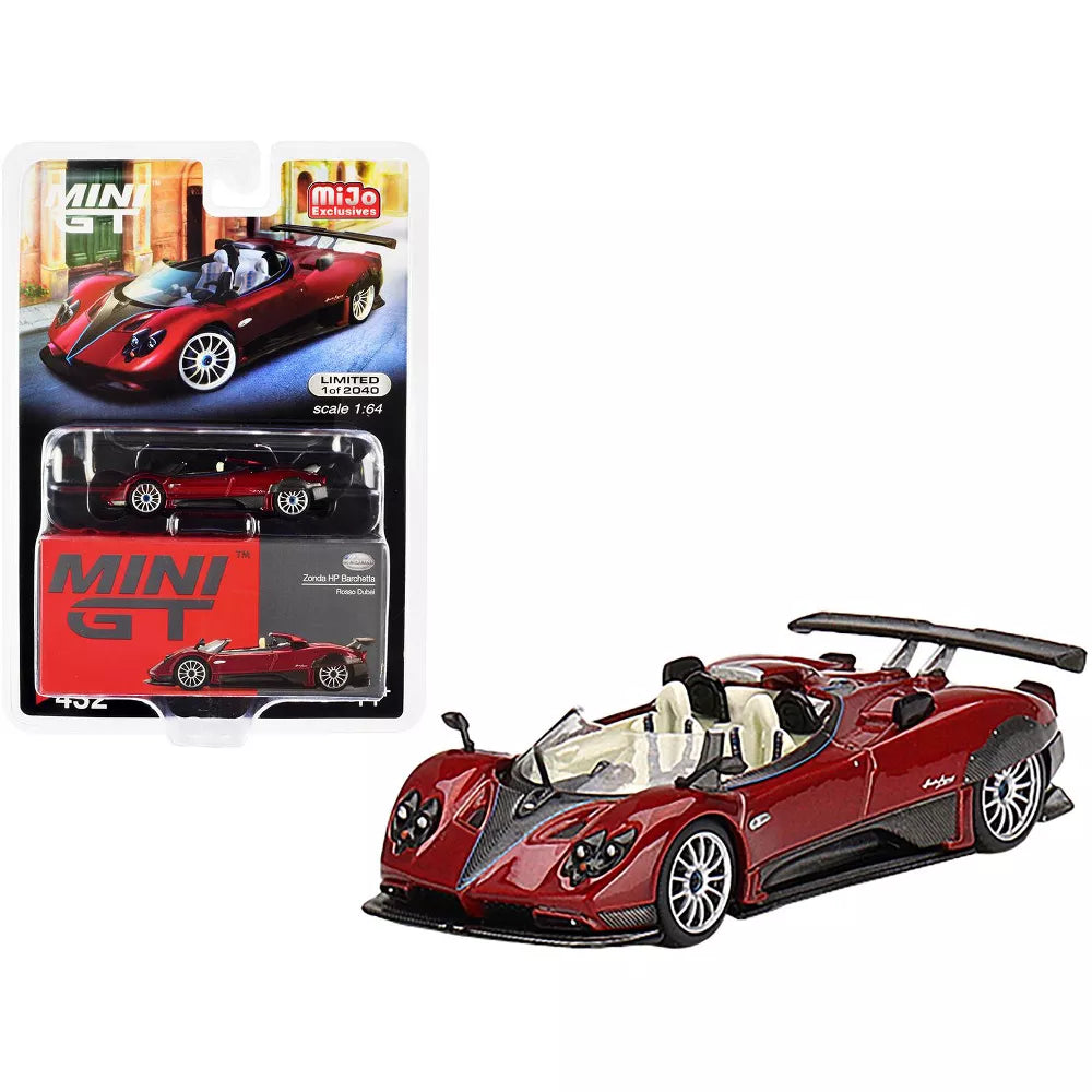 Mini GT - Pagani Zonda HP Barchetta Dubai Red - 1/64 Scale MGT00432 MiJo Exclusives