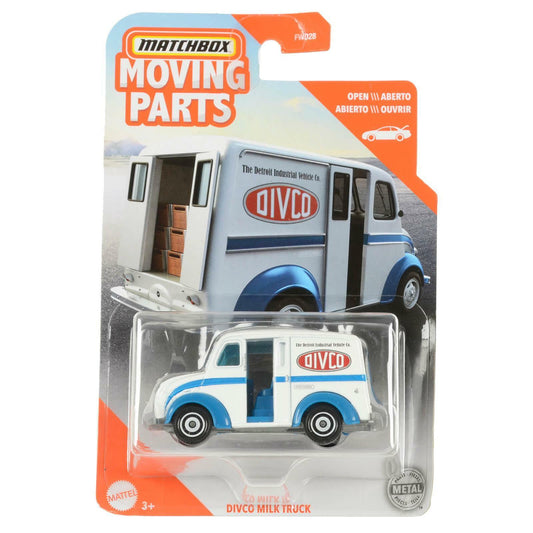 Matchbox - DIVCO Milk Truck White - Matchbox Moving Parts - Scala 1/64 Circa