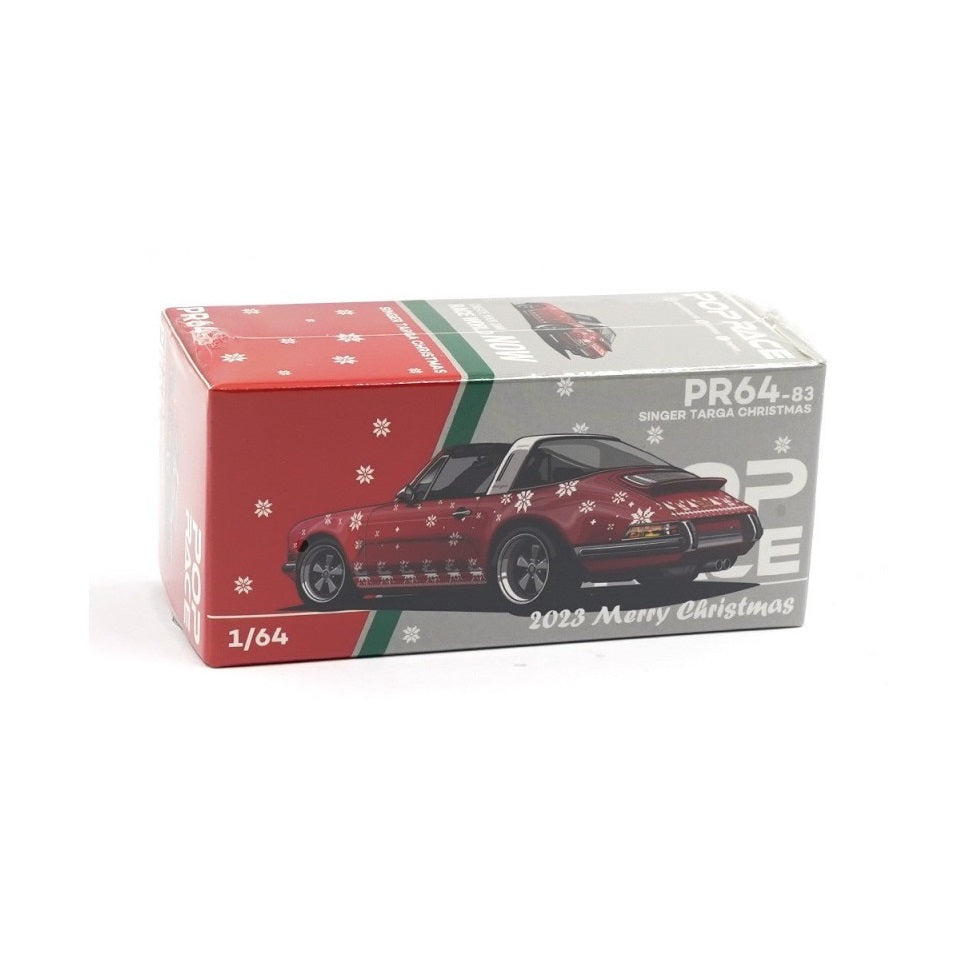 Pop Race - Porsche Singer Targa 2023 Christmas Edition Red Scale 1/64 PR64-83