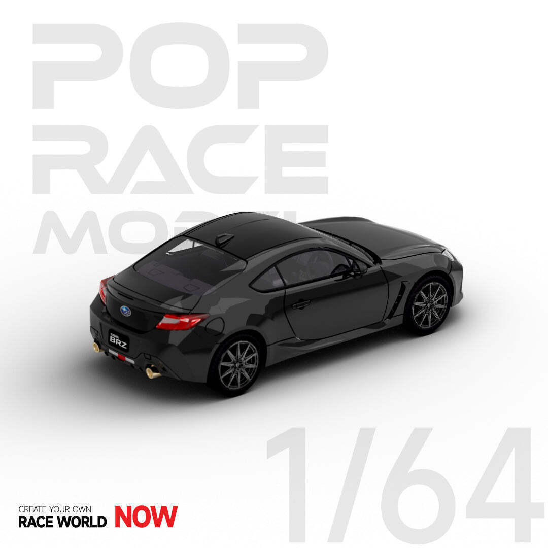 Pop Race - Subaru BRZ Crystal Black Scale 1/64 PR64-SBRZ-BK01