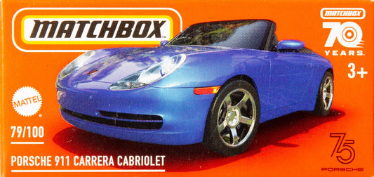 Matchbox - Porsche 911 Carrera Blue #79 Box- Matchbox - Scale 1/64 Approx