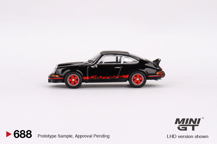 Porsche 911 Carrera RS 2.7 Black with Red Livery Brand MINI GT Code MGT00688 in vendita su Borgeseidea.com Foto 2