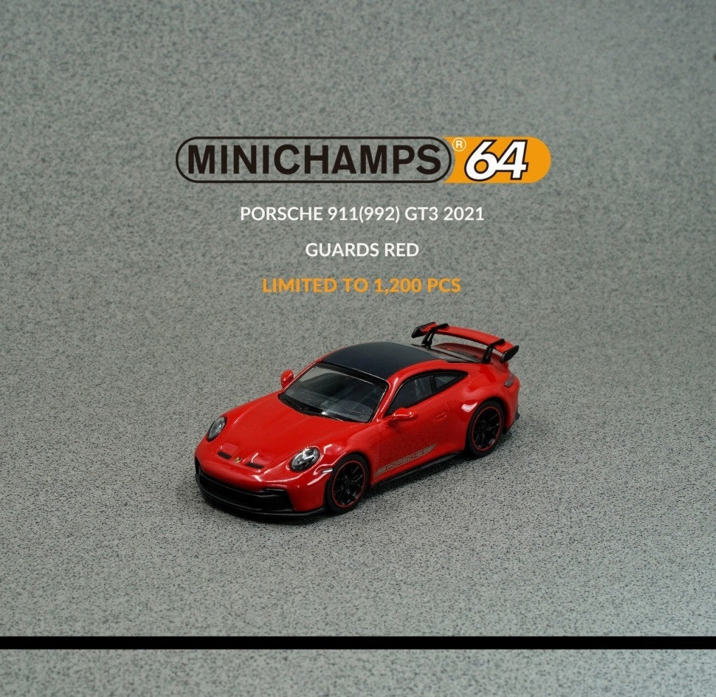 Minichamps - Porsche 911 GT3 (992) 2021 Guards Red - Scala 1/64 643061010