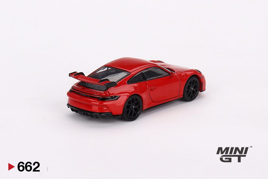 Mini GT - Porsche 911 (992) GT3 Guards Red - Scala 1/64 MGT00662