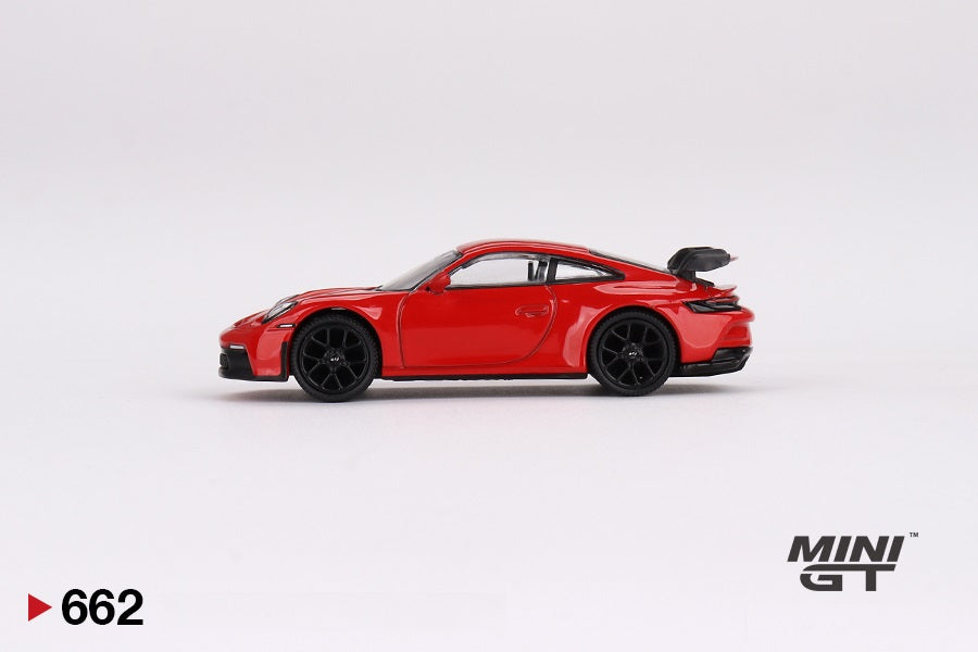 Mini GT - Porsche 911 (992) GT3 Guards Red - Scala 1/64 MGT00662