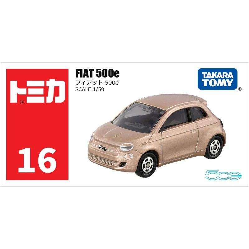 Takara Tomy Tomica - Fiat 500e - Scale 1/59