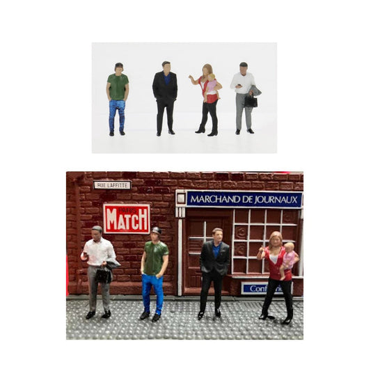 Cartrix - Set of 4 Figures - Scale 1/64