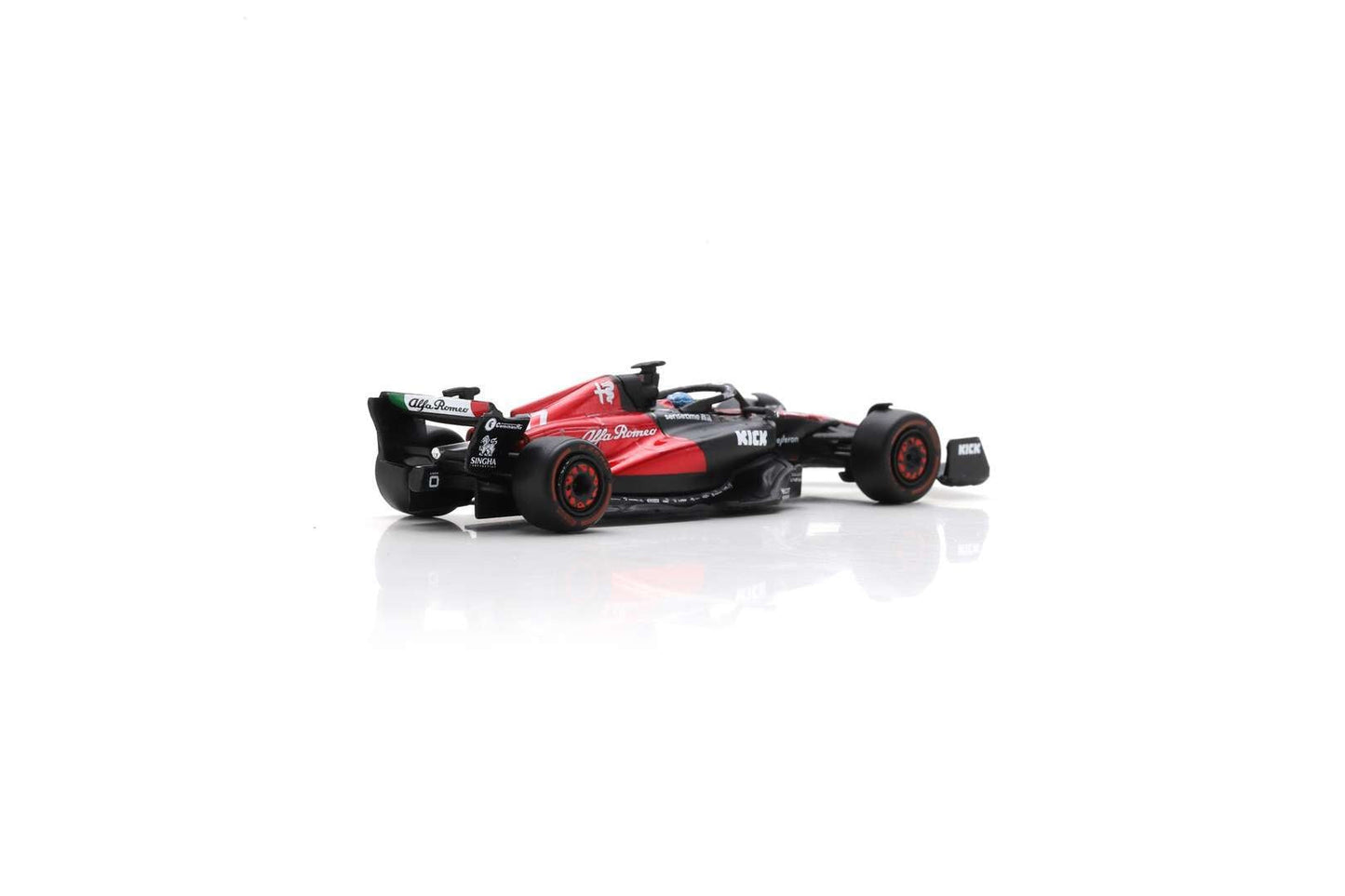 Spark Model - Alfa Romeo F1 Team KICK C43 No.77 Alfa Romeo F1 Team ORLEN 2023 - Scale 1/64 Y281