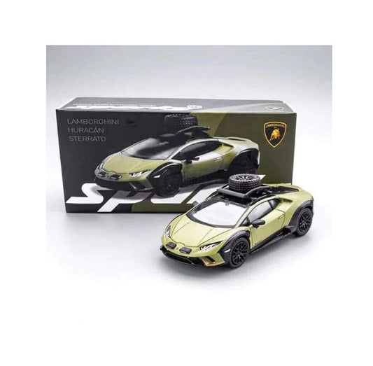 Spark Model - Lamborghini Huracan Sterrato with a roof rack and a wheel - Scale 1/64 YOLS64002