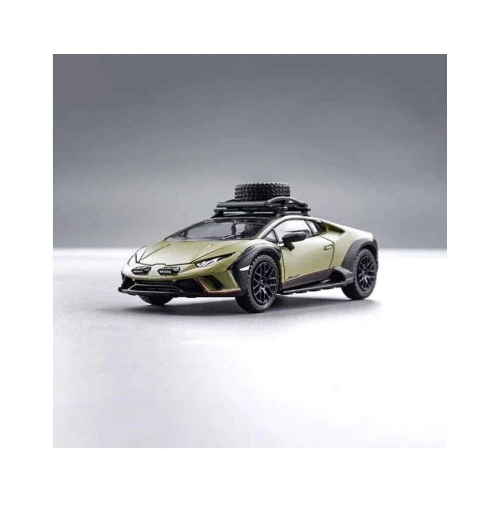 Spark Model - Lamborghini Huracan Sterrato with a roof rack and a wheel - Scale 1/64 YOLS64002