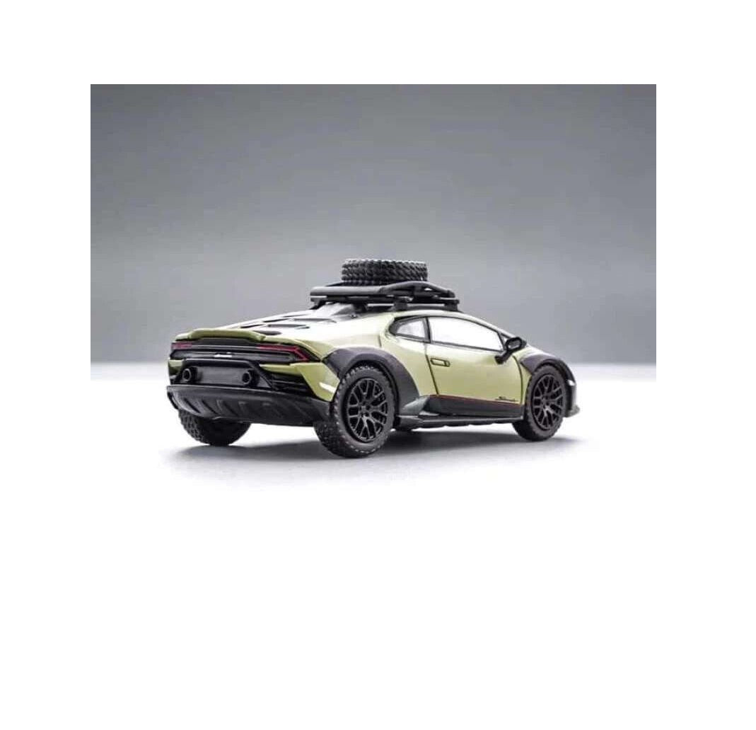 Spark Model - Lamborghini Huracan Sterrato with a roof rack and a wheel - Scale 1/64 YOLS64002