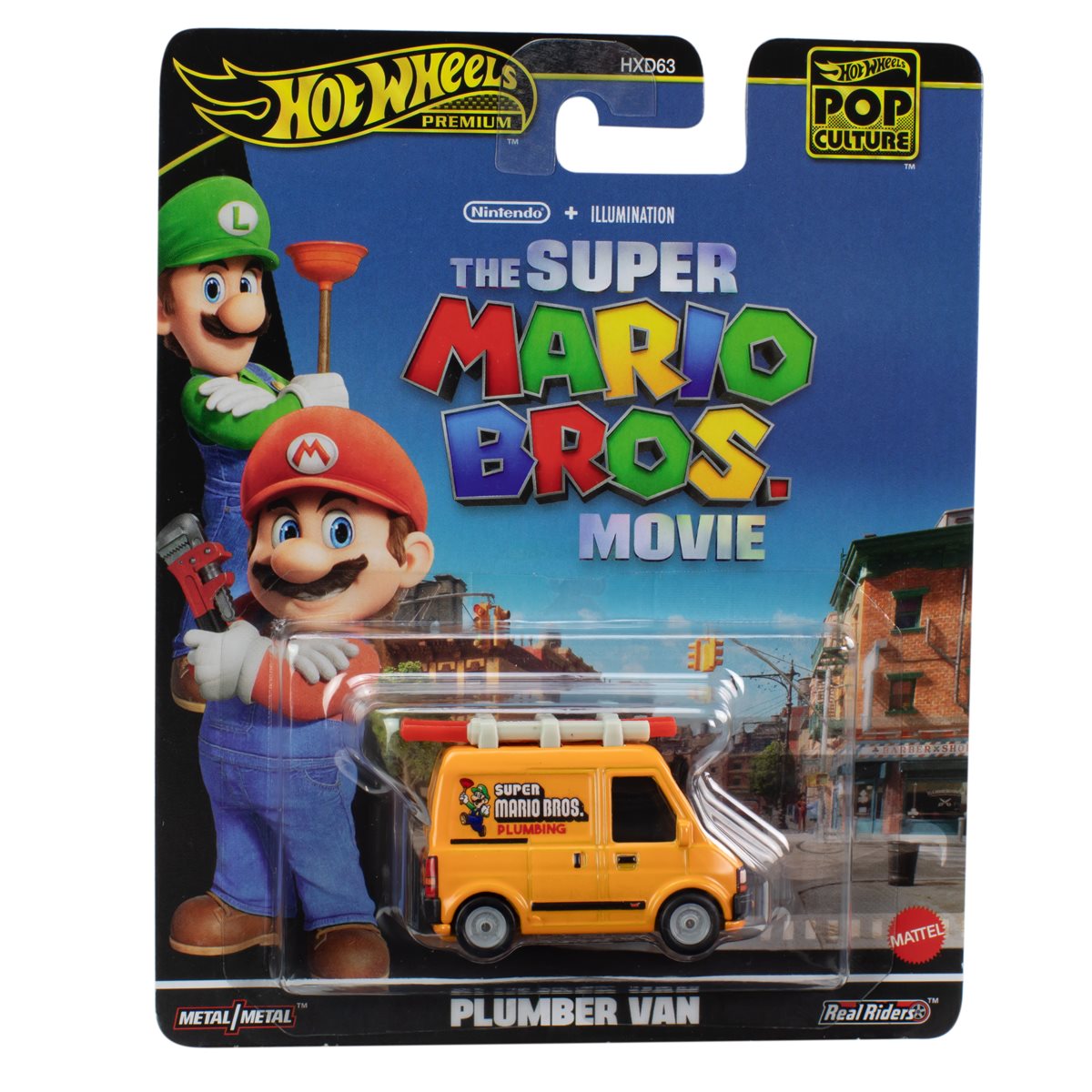 Hot Wheels Premium - Super Mario Bros. Movie Plumber Van Series Pop Culture- Hot Wheels Premium - Scale 1/64