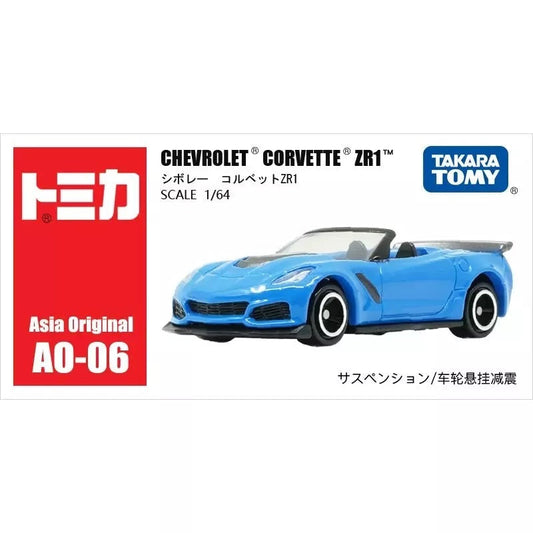 Takara Tomy Tomica - Chevrolet Corvette ZR1 Cabriolet Light Blue - Scala 1/64