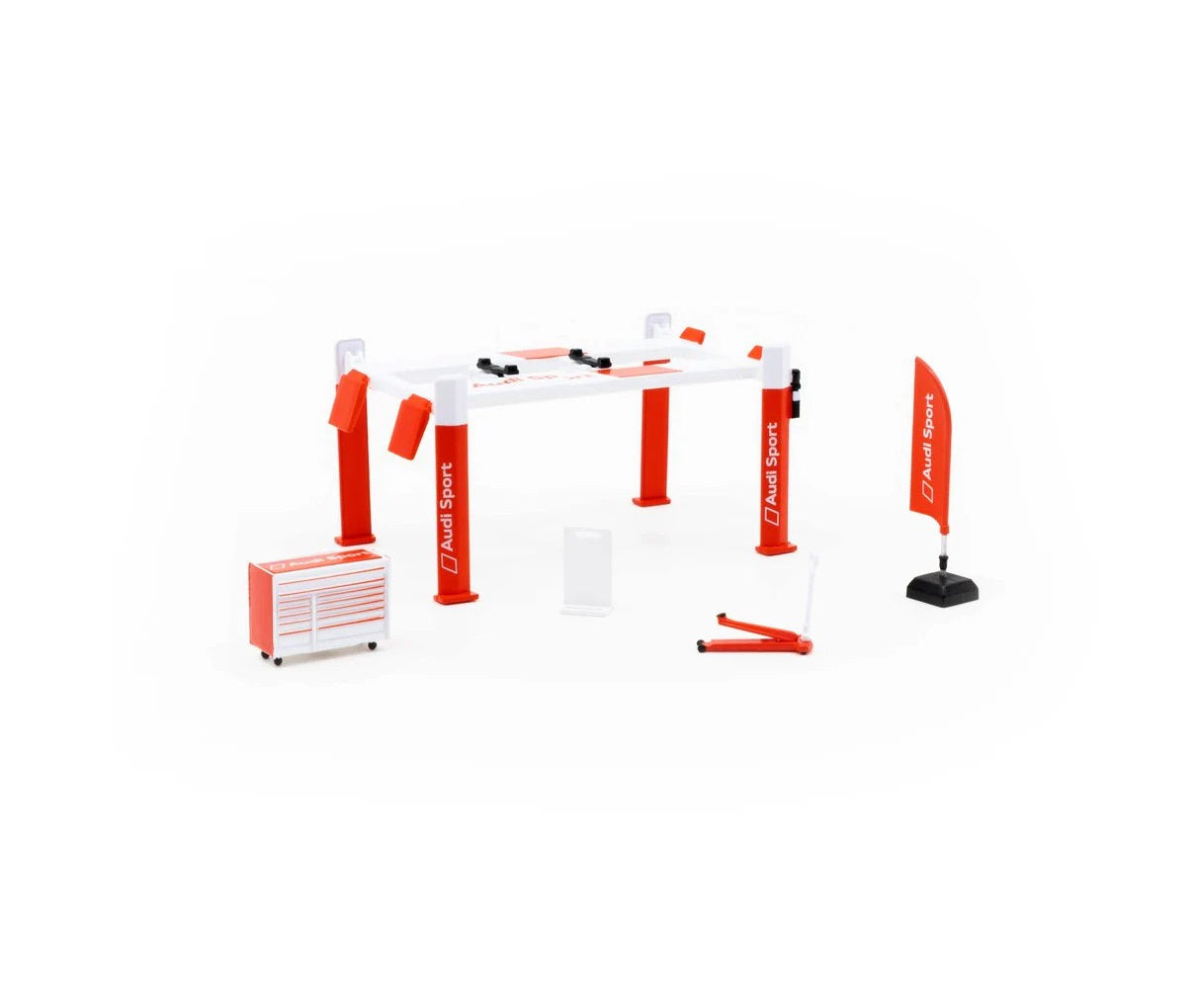 Tarmac Works - Garage Tools Set Audi Sport - Stickers Included - Scale 1/64 T64A-001-AS