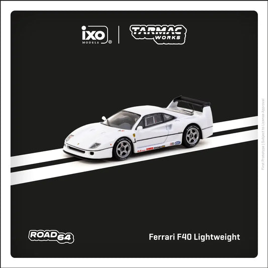 Tarmac Works - Ferrari F40 Lightweight White - Scale 1/64 T64R-076-WH