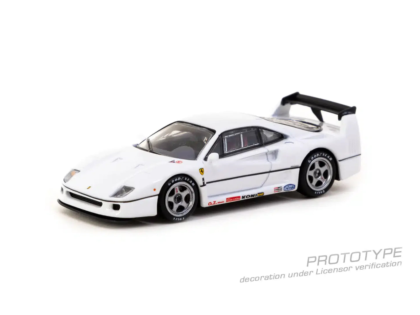 Tarmac Works - Ferrari F40 Lightweight White - Scale 1/64 T64R-076-WH