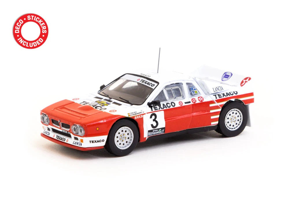 Tarmac Works - Lancia 037 Rally Rally Van Haspengouw 1985 Winner - Scale 1/64 T64P-TL002-85RVH03