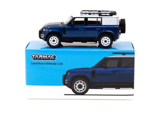 Tarmac Works - Land Rover Defender 110 Blue - Scale 1/64 T64G-020-BLTarmac Works -