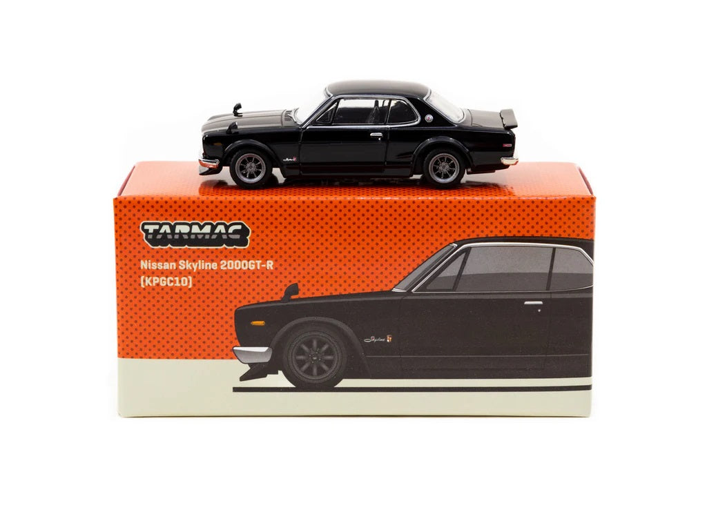 Tarmac Works - Nissan Skyline 2000GT-R (KPGC10) Black - Scale 1/64 T64G-TL043-BK