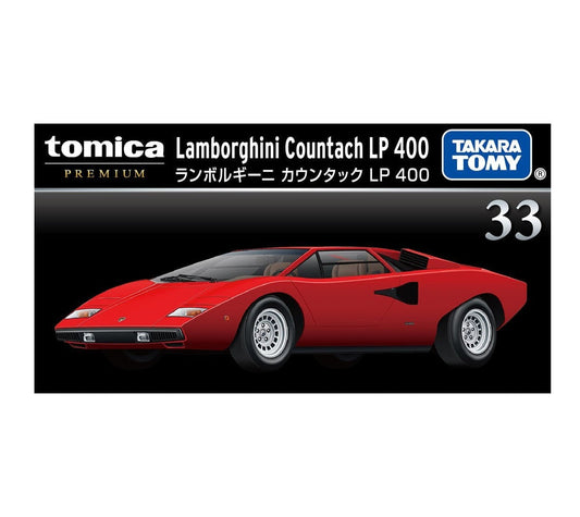 Takara Tomy Tomica Premium - Lamborghini Countach LP400 Red - Scale 1/64 Approximately