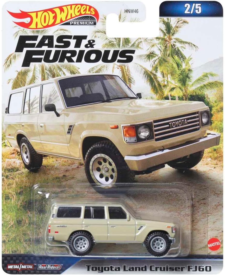 Hot Wheels Premium - Toyota Land Cruiser FJ60 Beige Fast & Furious - Scala 1/64