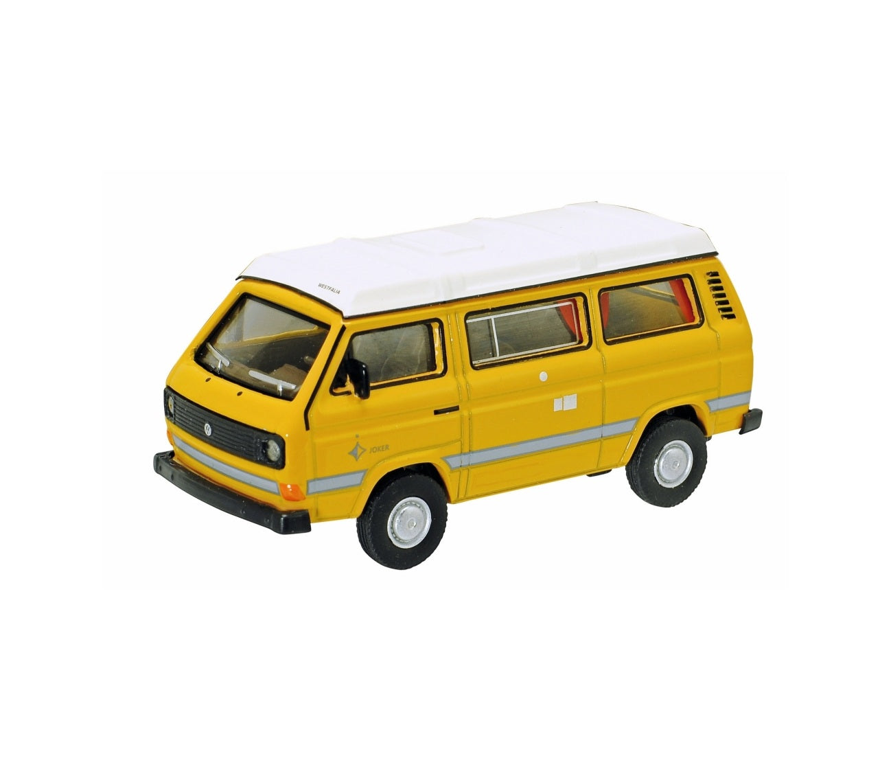 Schuco - Volkswagen T3 Camper with Flat Roof Joker Yellow - Scala 1/64 452013800