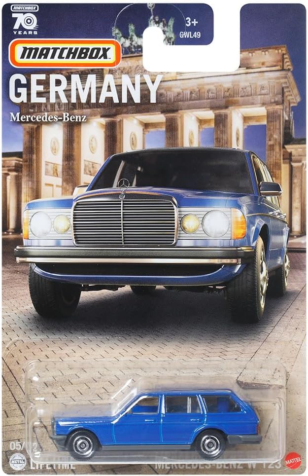 Matchbox - Mercedes-Benz W123 Blue Germany - Matchbox - Scala 1/64 Circa