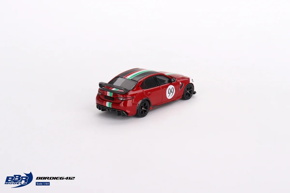 BBR Models - Alfa Romeo Giulia GTAm Red GTA #99 Centro Stile Livery - 1/64 Scale BBRDIE6412