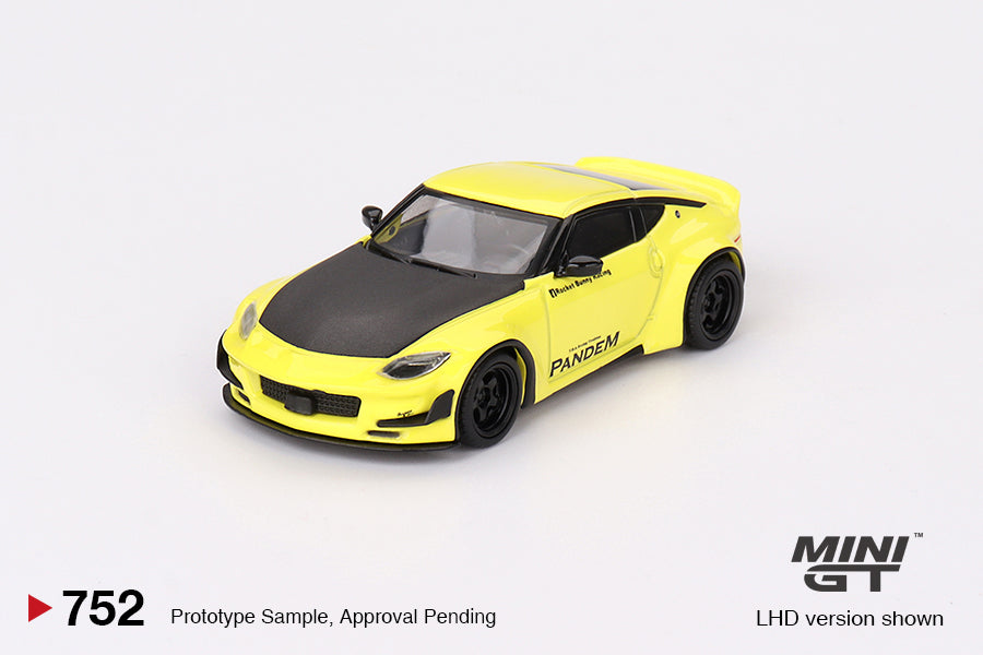 Mini GT - Nissan Z Pandem Ikazuchi Yellow LDH - Scale 1/64 MGT00752-L