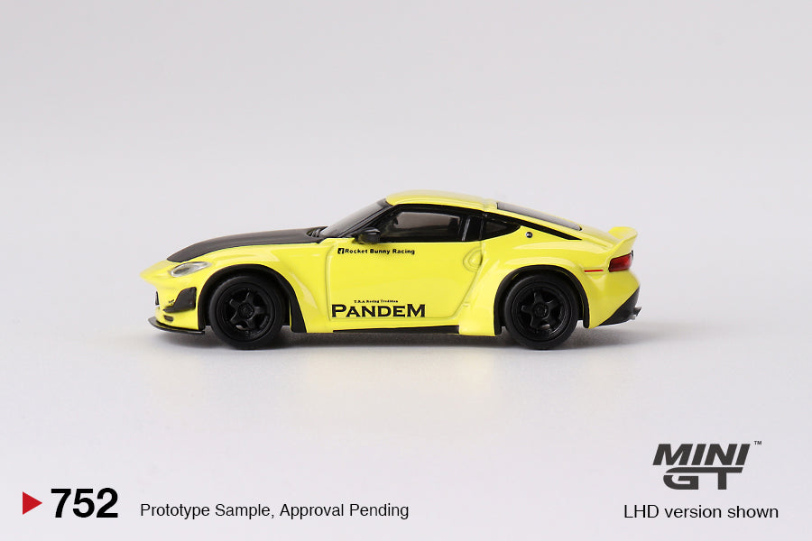 Mini GT - Nissan Z Pandem Ikazuchi Yellow LDH - Scale 1/64 MGT00752-L