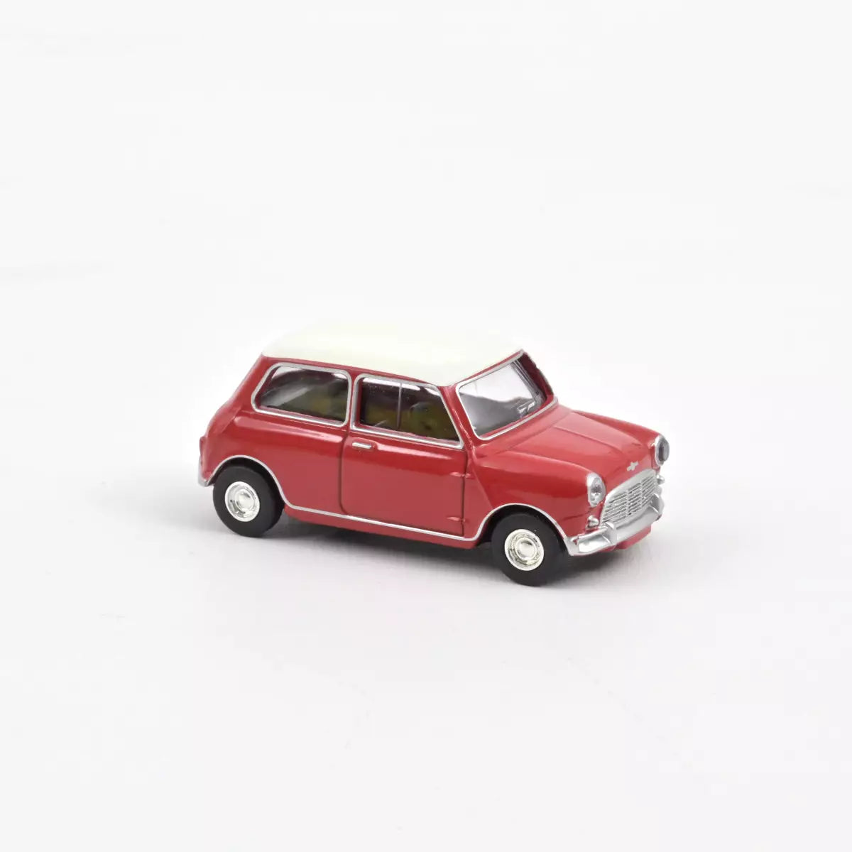 Norev - Mini Cooper S 1964 Tartan Red and White Roof - Scala 1/64 Circa