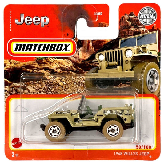 Matchbox - Willys Jeep 1948 #50 Army - Matchbox - Scala 1/64 Circa